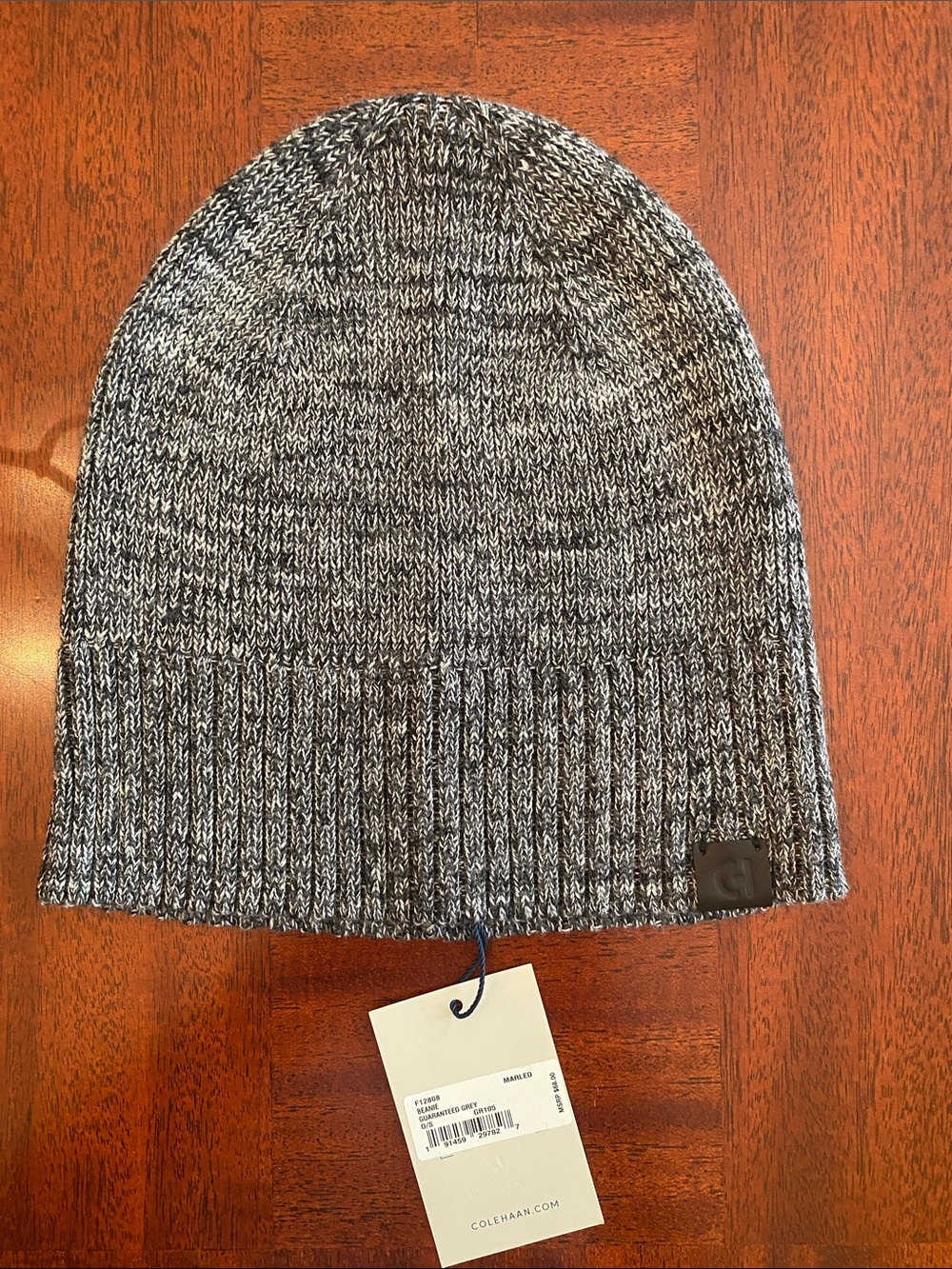 NWT✨Cole Haan Marled Beanie in Guaranteed Grey O/S